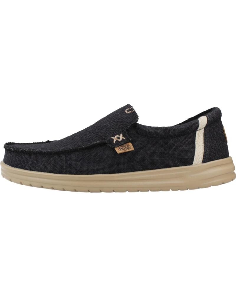 HEY DUDE MIKKA JUTE FREIZEITSCHUHE HERREN SCHWARZ BLKCRM