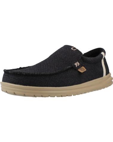 HEY DUDE MIKKA JUTE FREIZEITSCHUHE HERREN SCHWARZ BLKCRM