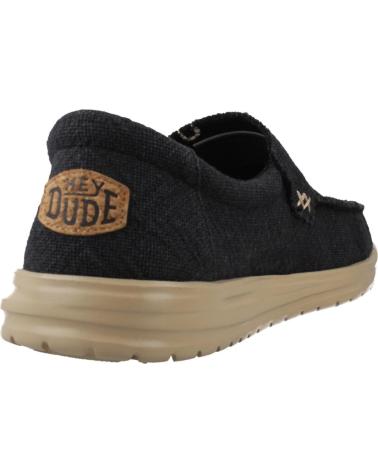 HEY DUDE MIKKA JUTE FREIZEITSCHUHE HERREN SCHWARZ BLKCRM
