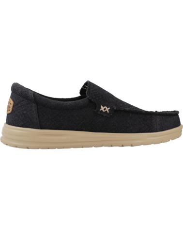 HEY DUDE MIKKA JUTE FREIZEITSCHUHE HERREN SCHWARZ BLKCRM