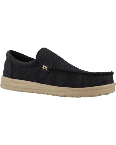 HEY DUDE MIKKA JUTE FREIZEITSCHUHE HERREN SCHWARZ BLKCRM