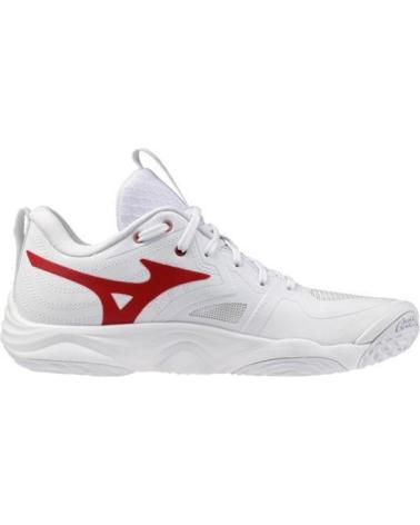 MIZUNO WAVE MOMENTUM ELITE: ZAPATILLAS BALONMANO VÓLEY MUJER BLANCO-ROJO