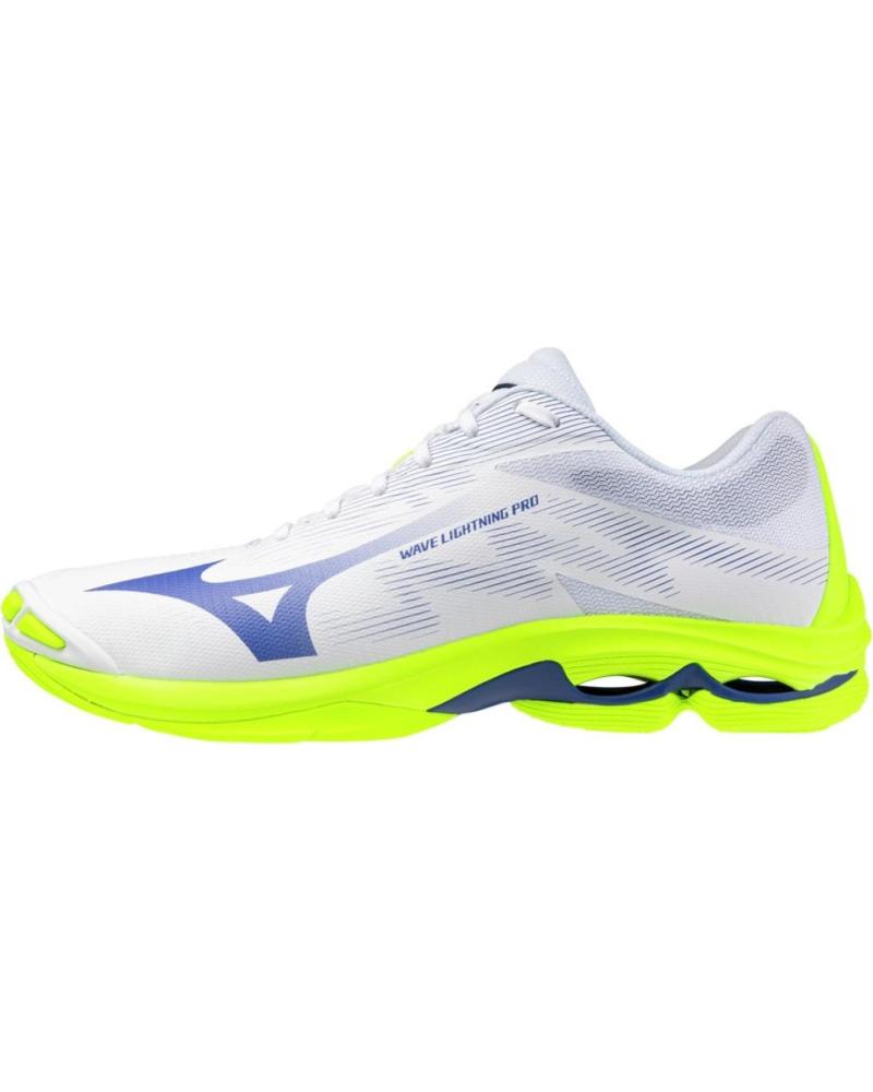 MIZUNO WAVE LIGHTNING PRO - TÊNIS ESPORTIVO MASCULINO BLANCO-AMARILLO