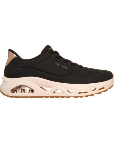 SKECHERS SNEAKERS MUJER UNO GLIDE-STEP - GLIDE ON AIR NEGRO