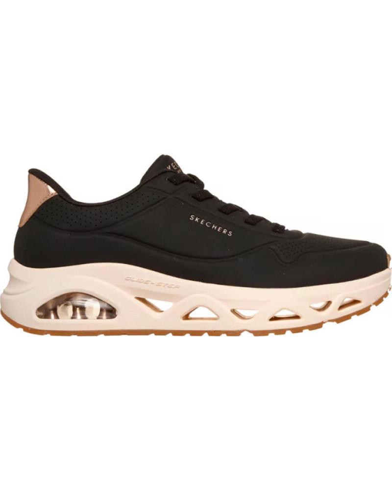 SKECHERS SNEAKERS MUJER UNO GLIDE-STEP - GLIDE ON AIR NEGRO