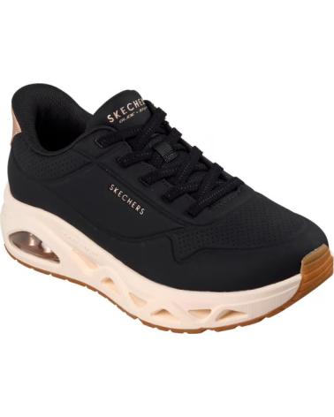 SKECHERS SNEAKERS MUJER UNO GLIDE-STEP - GLIDE ON AIR NEGRO