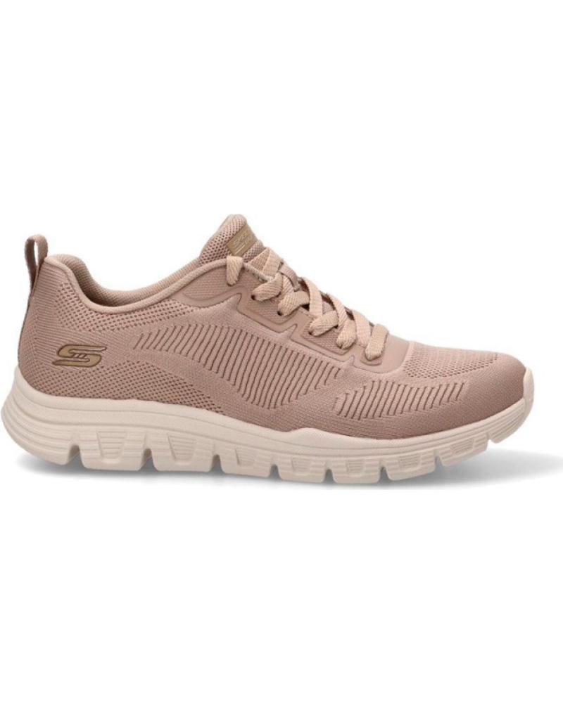 SKECHERS ZAPATILLAS BOBS B LITE TAUPE 117700-TPE SNEAKER CASUAL MUJER MARRóN