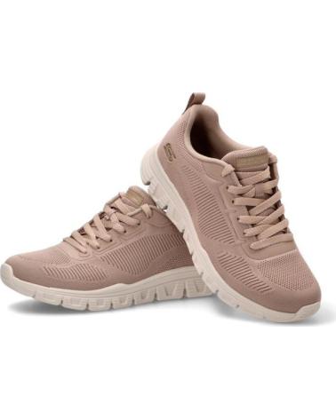 SKECHERS ZAPATILLAS BOBS B LITE TAUPE 117700-TPE SNEAKER CASUAL MUJER MARRóN