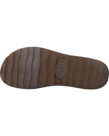 SANDALIAS HEY DUDE DELRAY SLIDE CLASSIC MUJER MARRÓN BROWN
