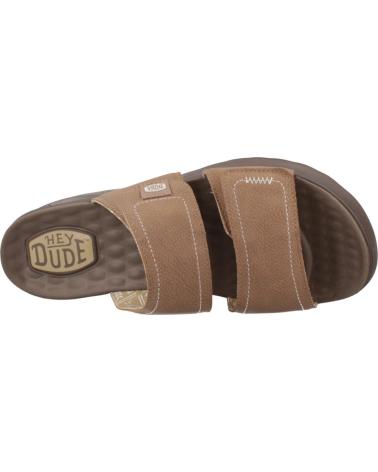 SANDALIAS HEY DUDE DELRAY SLIDE CLASSIC MUJER MARRÓN BROWN