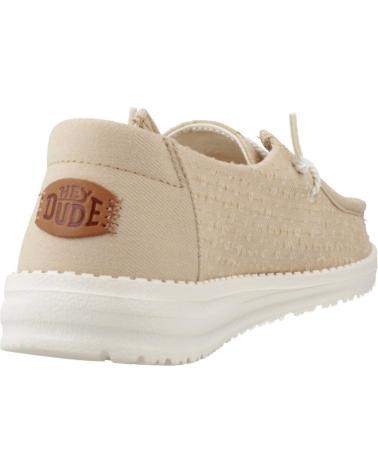 ZAPATILLAS CASUALES HEY DUDE WENDY PERF CANVAS MUJER BEIG CREAM CREAM
