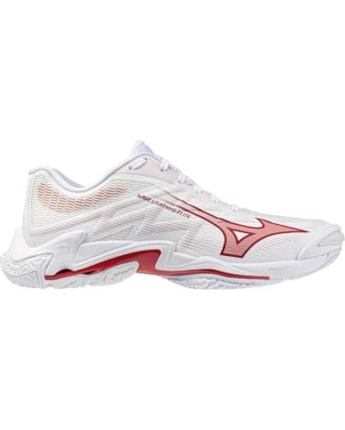 MIZUNO WAVE LIGHTNING ELITE MEN´S SPORTS SHOES - WHITE/RED BLANCO-ROJO