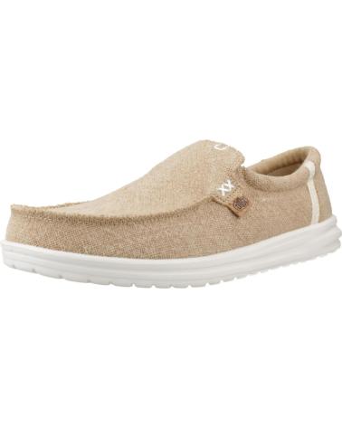HEY DUDE MIKKA JUTE ZAPATILLAS CASUAL HOMBRE BEIGE CREAM CREAM