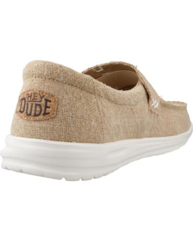 HEY DUDE MIKKA JUTE ZAPATILLAS CASUAL HOMBRE BEIGE CREAM CREAM