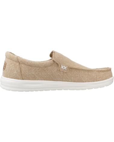 HEY DUDE MIKKA JUTE ZAPATILLAS CASUAL HOMBRE BEIGE CREAM CREAM