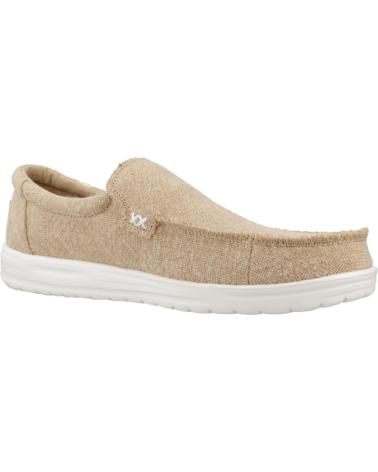 HEY DUDE MIKKA JUTE ZAPATILLAS CASUAL HOMBRE BEIGE CREAM CREAM
