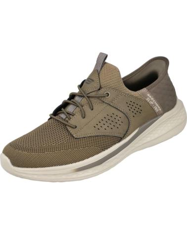 SKECHERS 210889 SLIP-INS RF SLADE - CASTER ZAPATILLAS CASUAL HOMBRE KAKI