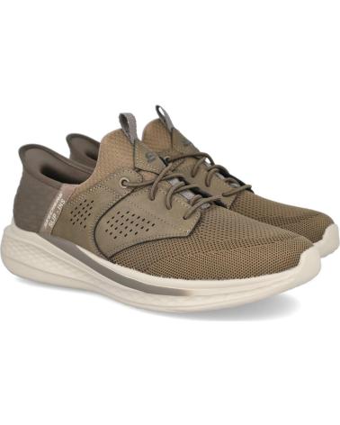 SKECHERS 210889 SLIP-INS RF SLADE - CASTER ZAPATILLAS CASUAL HOMBRE KAKI