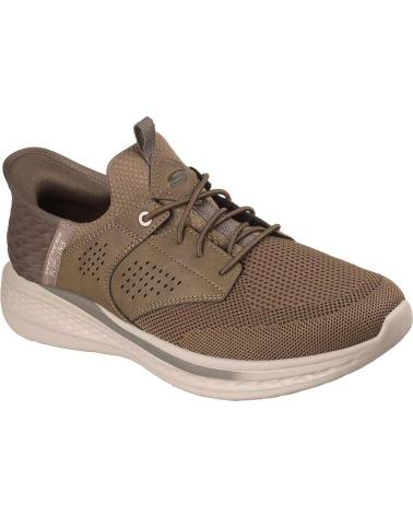 SKECHERS 210889 SLIP-INS RF SLADE - CASTER ZAPATILLAS CASUAL HOMBRE KAKI
