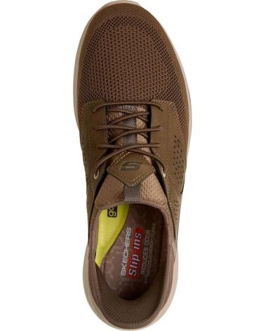 SKECHERS 210889 SLIP-INS RF SLADE - CASTER ZAPATILLAS CASUAL HOMBRE KAKI