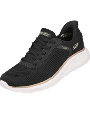 SKECHERS 117497 BOBS SPORT SQUAD CHAOS SLIP-INS MUJER NEGRO ORO