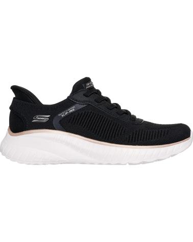 SKECHERS 117497 BOBS SPORT SQUAD CHAOS SLIP-INS MUJER NEGRO ORO