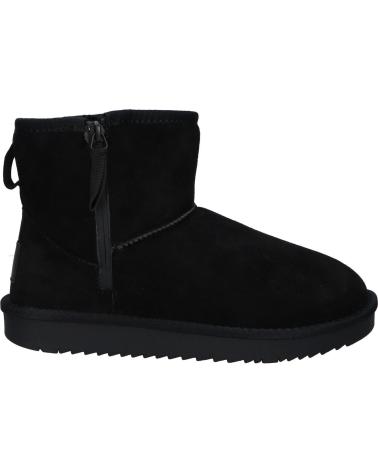 FLAT BOOT WITH ZIPPER XTI 144443 BLACK NEGRO