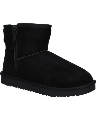 FLAT BOOT WITH ZIPPER XTI 144443 BLACK NEGRO
