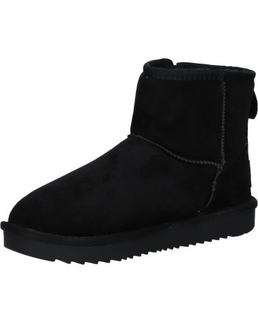FLAT BOOT WITH ZIPPER XTI 144443 BLACK NEGRO