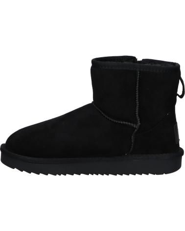 FLAT BOOT WITH ZIPPER XTI 144443 BLACK NEGRO