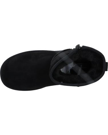 FLAT BOOT WITH ZIPPER XTI 144443 BLACK NEGRO