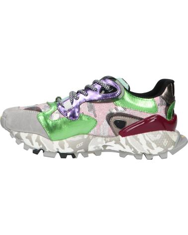 Início-EXE-TÊNIS CASUAL FEMININO EXE 134-10 COURO VERDE ROSA-LEATHER-GREEN-PINK