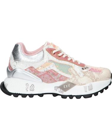 Inicio-EXE-ZAPATILLAS CASUAL MUJER EXE D190608-13B PU BLANCO ROSA-PU-WHITE-PINK