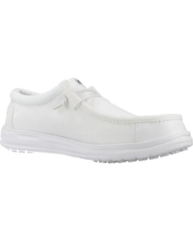 HEY DUDE ZAPATILLAS HOMBRE MODELO WALLY WORK CE COLOR BLANCO WHITE