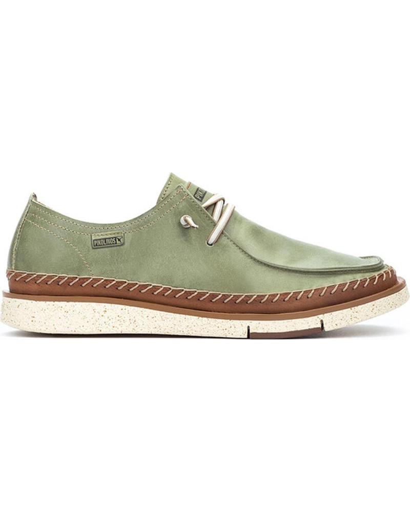 PIKOLINOS ZAPATO CORDON ELASTICO SANJUAN VERDE