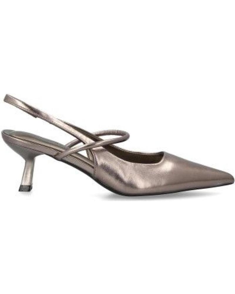 PUNTOSALAO ZAPATOS DE FIESTA TACON FINO BAJO DE MUJER COLOR PLOMO BS-54 VARIOS COLORES