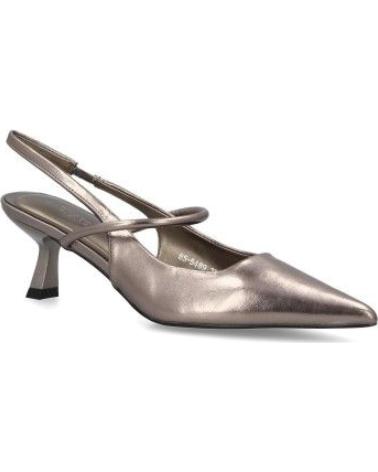 PUNTOSALAO ZAPATOS DE FIESTA TACON FINO BAJO DE MUJER COLOR PLOMO BS-54 VARIOS COLORES