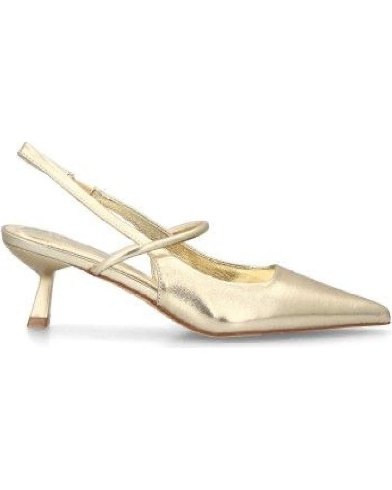 PUNTOSALAO ZAPATOS DORADOS DE FIESTA TACON FINO BAJO DE MUJER BS-5489 VARIOS COLORES