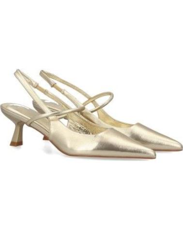 PUNTOSALAO ZAPATOS DORADOS DE FIESTA TACON FINO BAJO DE MUJER BS-5489 VARIOS COLORES