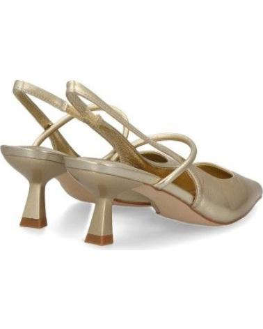 PUNTOSALAO ZAPATOS DORADOS DE FIESTA TACON FINO BAJO DE MUJER BS-5489 VARIOS COLORES