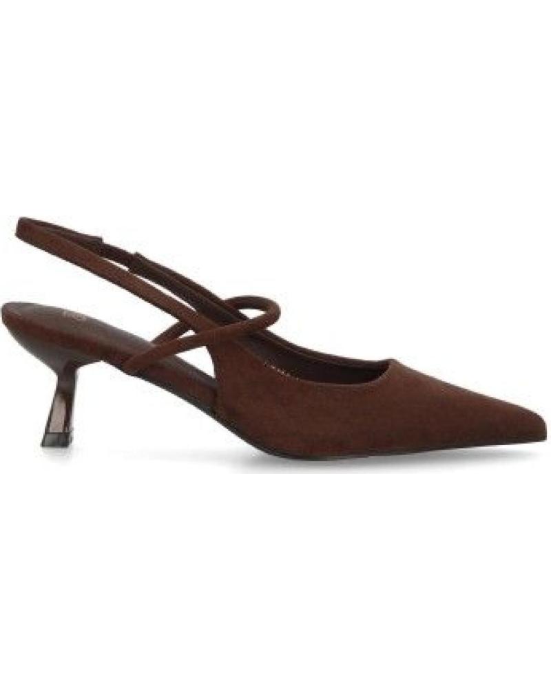 PUNTOSALAO ZAPATOS DE FIESTA TACON FINO BAJO DE MUJER COLOR MARRON BS-5 VARIOS COLORES