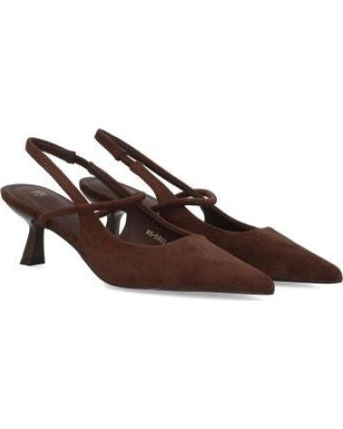 PUNTOSALAO ZAPATOS DE FIESTA TACON FINO BAJO DE MUJER COLOR MARRON BS-5 VARIOS COLORES