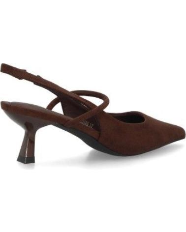 PUNTOSALAO ZAPATOS DE FIESTA TACON FINO BAJO DE MUJER COLOR MARRON BS-5 VARIOS COLORES
