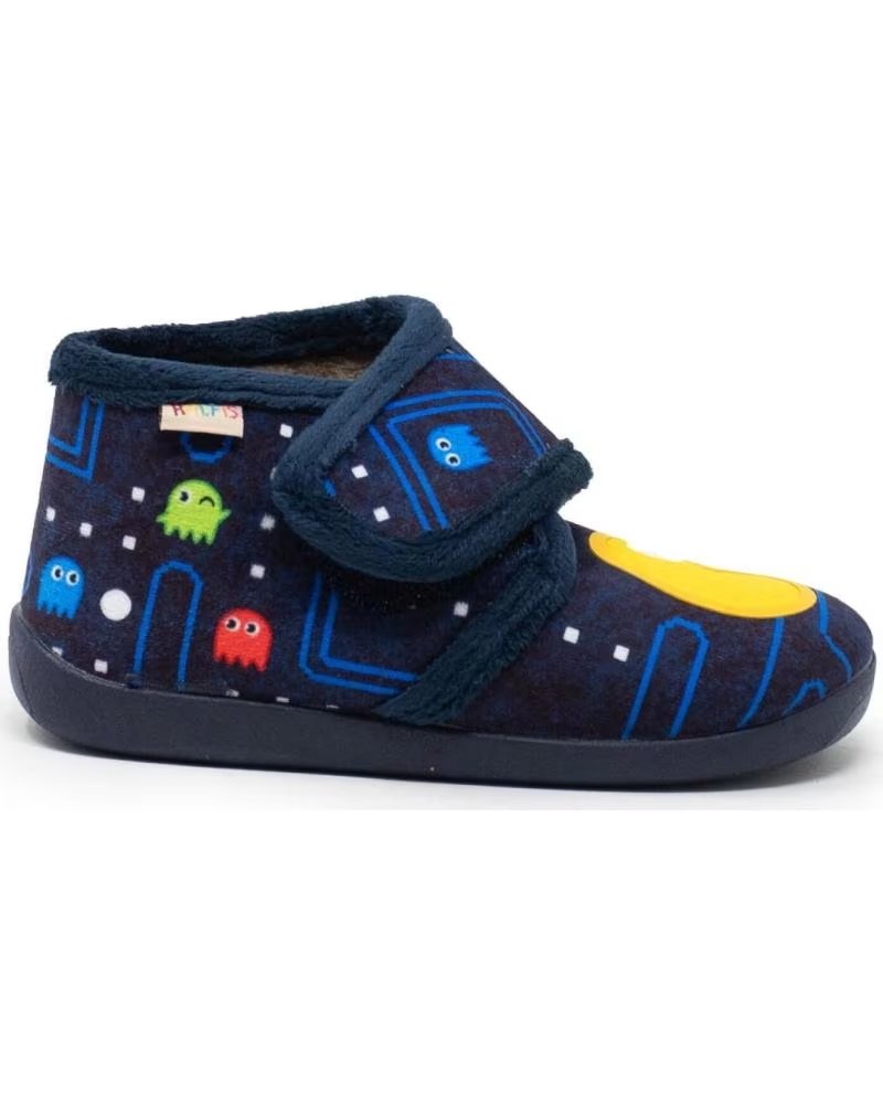 RALFIS BOTITA VELCRO PAC MAN MARINO AZUL