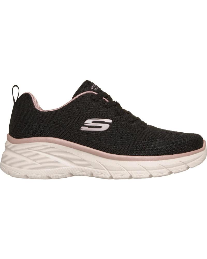 SKECHERS ZAPATILLAS DEPORTIVAS MUJER 150384 BKRG NEGRO