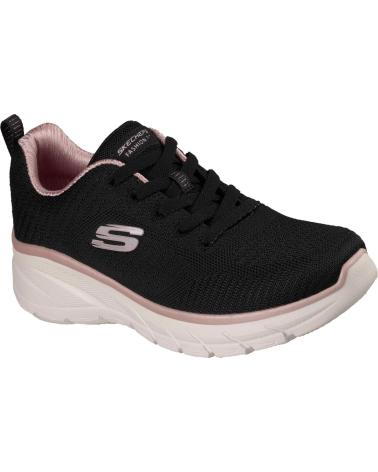 SKECHERS ZAPATILLAS DEPORTIVAS MUJER 150384 BKRG NEGRO