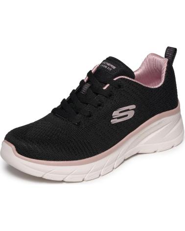 SKECHERS ZAPATILLAS DEPORTIVAS MUJER 150384 BKRG NEGRO