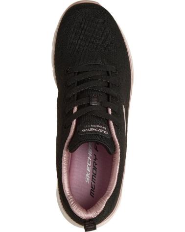 SKECHERS ZAPATILLAS DEPORTIVAS MUJER 150384 BKRG NEGRO