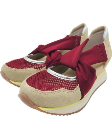 GIOSEPPO 78614 SAGAY ZAPATILLAS ABIERTAS PIEL Y REJILLA CUNA BURDEOS