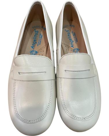 MOCASIN PIEL ANGELITOS MODELO 390 BEIGE CEREMONIA VARIOS COLORES